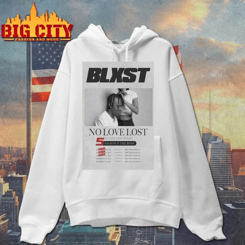 Official BLXST No Love Lost 5th Year Anniversary Tour 2025 Poster shirt