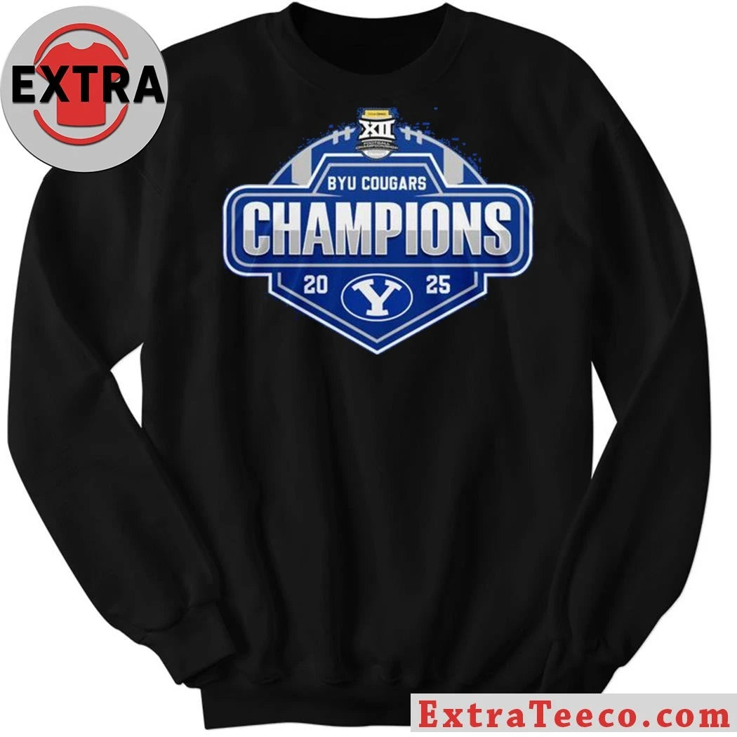 Official BYU Cougars Champions Big 12 Conference 2025 Shirt