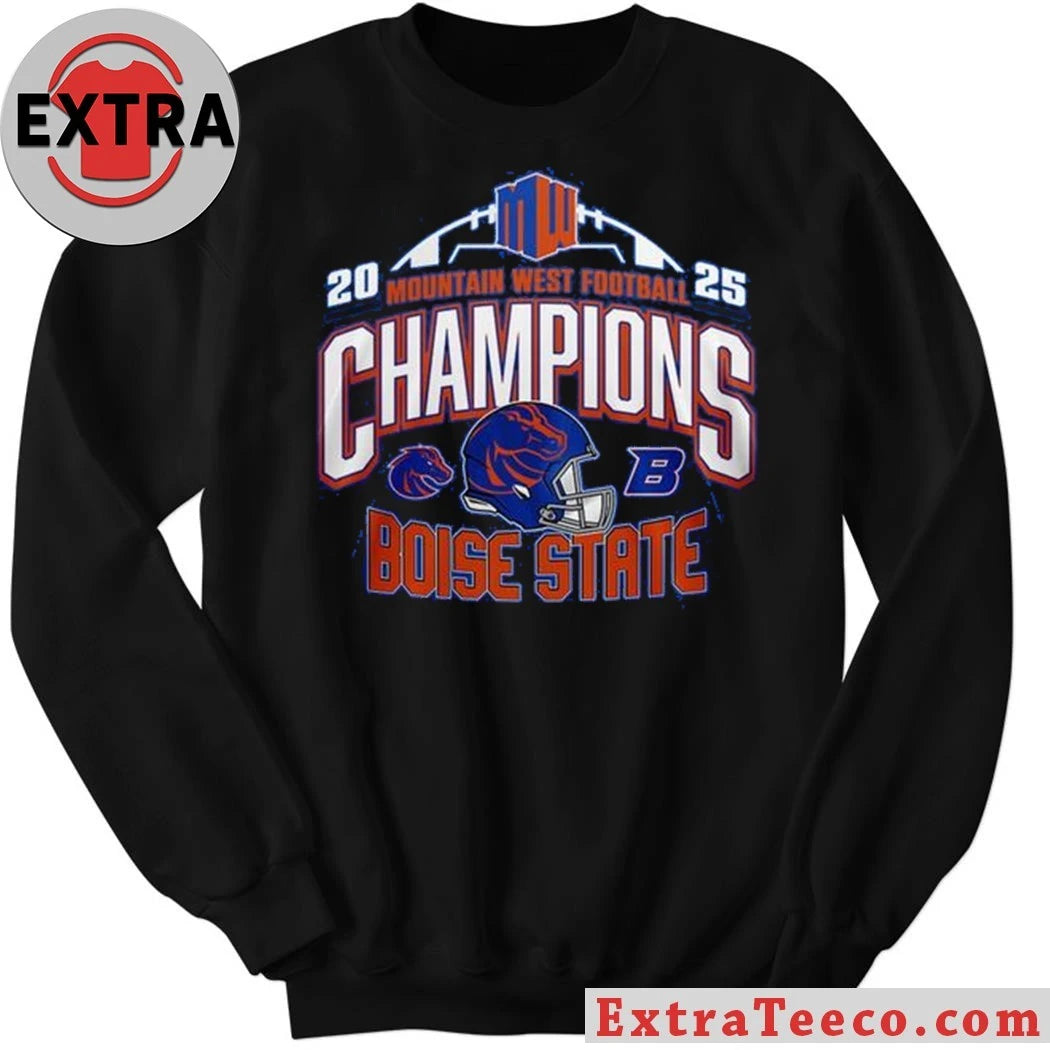 Official Boise State Broncos 2025 Mountain West Champions Back2Back Shirt