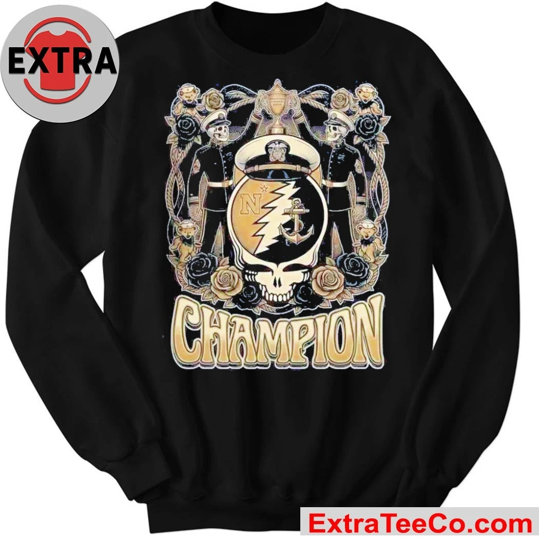 Official Celebrating the Navy Midshipmen football team’s victory in the Commander-in-Chief’s Grateful Dead Steal Your Face Cup Shirt