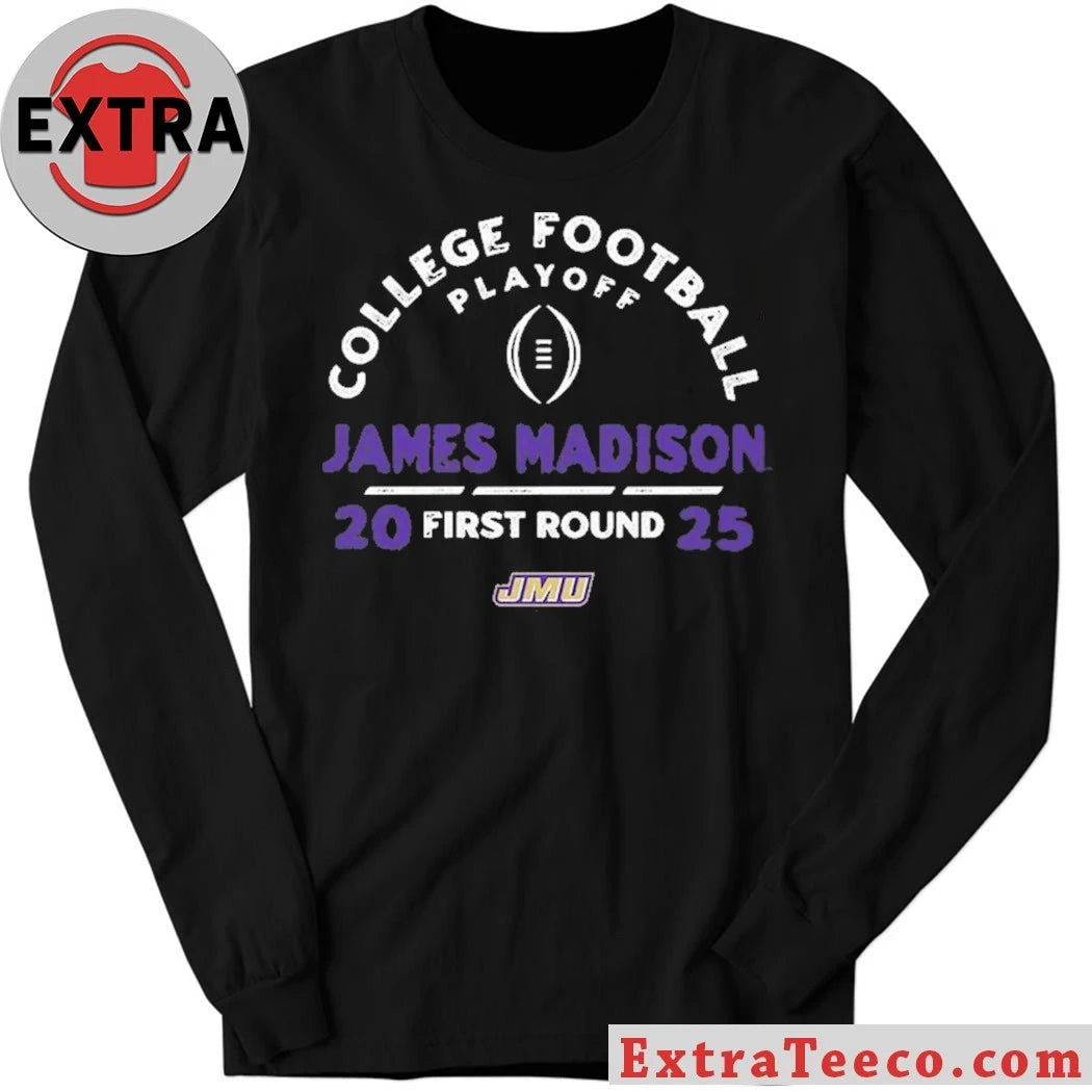 Official College Football Playoff 2025 First Round James Madison Dukes Logo Shirt