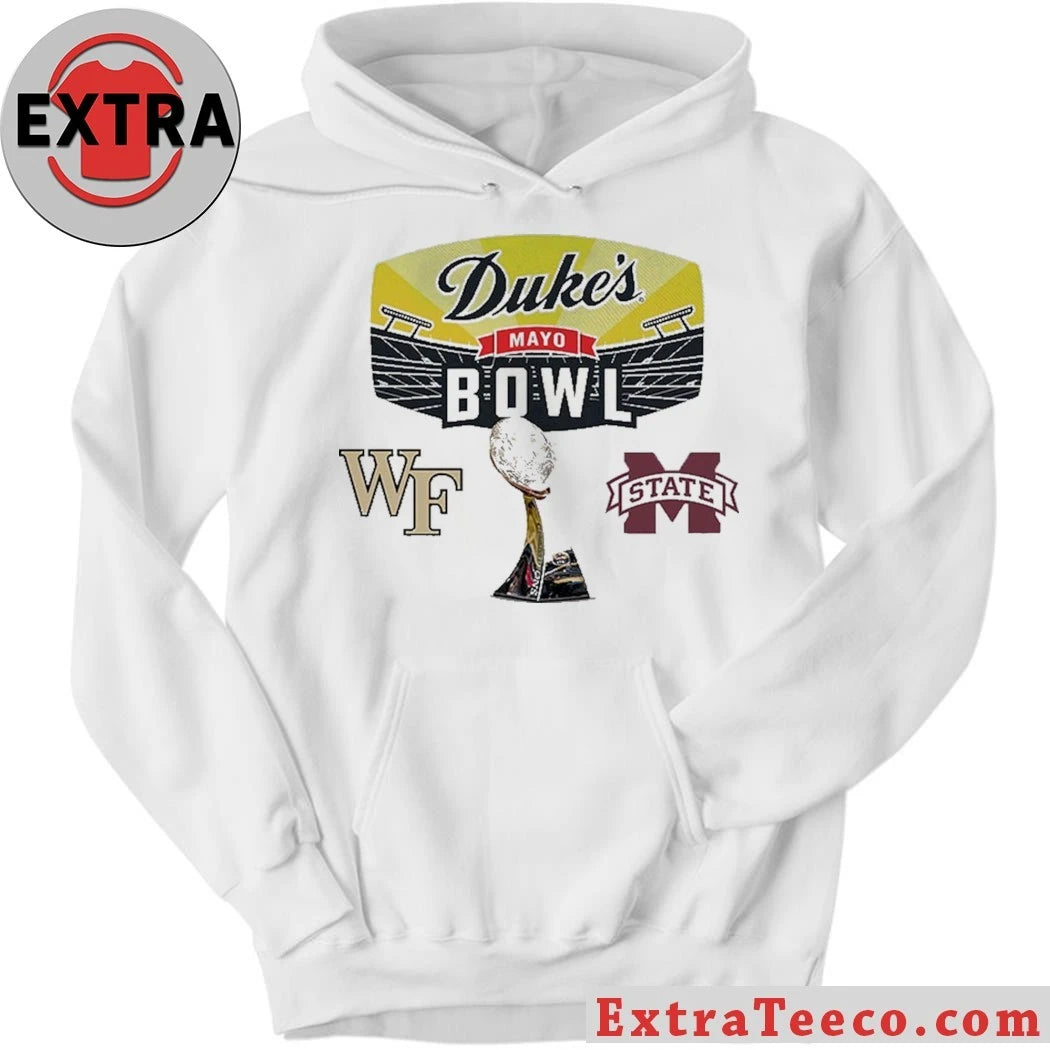 Official Duke’s Mayo Bowl Wake Forest Demon Deacons Versus Mississippi State Bulldogs Bowl Season College Football 2025 2026 Logo Shirt