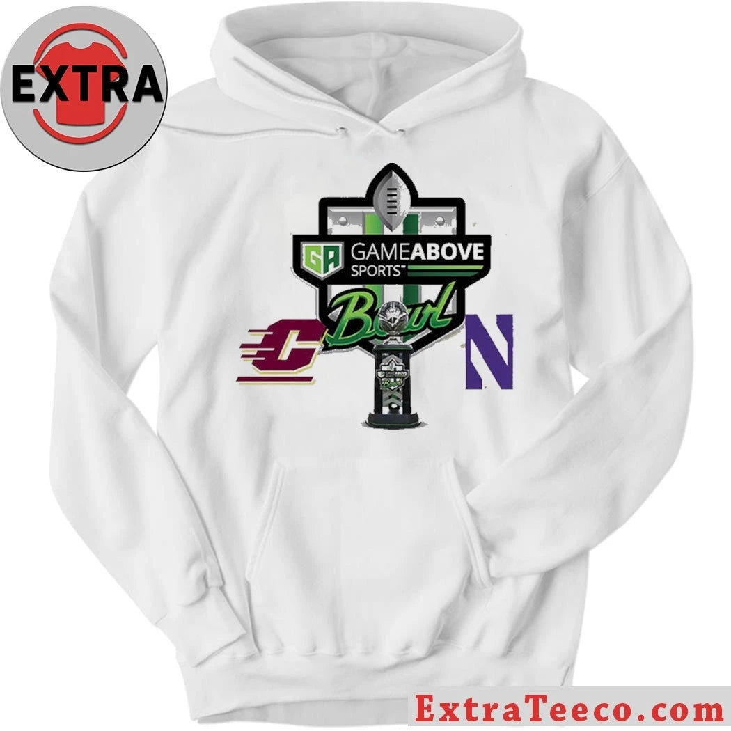 Official GameAbove Sports Bowl Central Michigan Chippewas Vs Northwestern Wildcats Bowl Season College Football 2025 2026 Logo Shirt