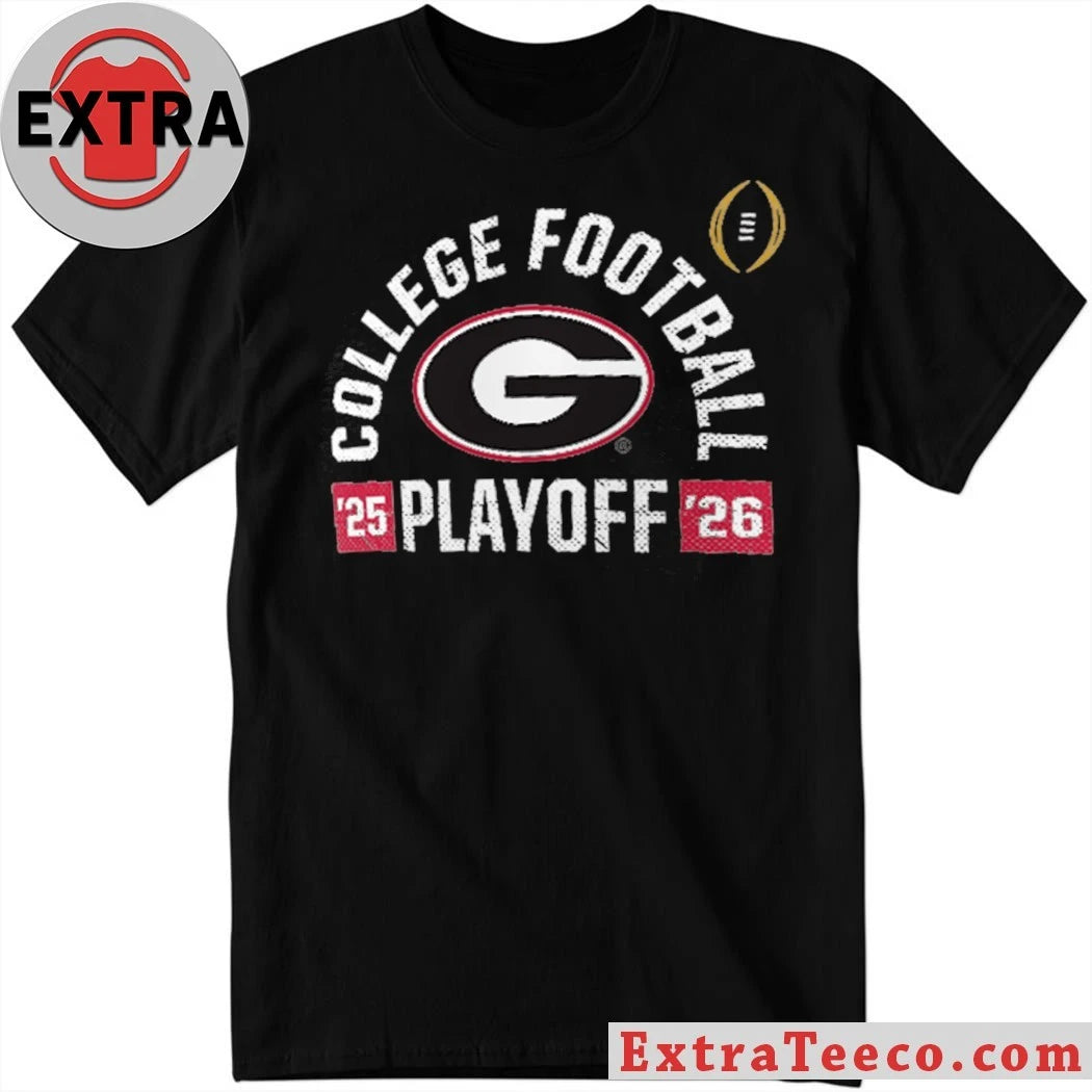 Official Georgia Bulldogs 2025-26 College Football Playoff Touchdown Glory Shirt