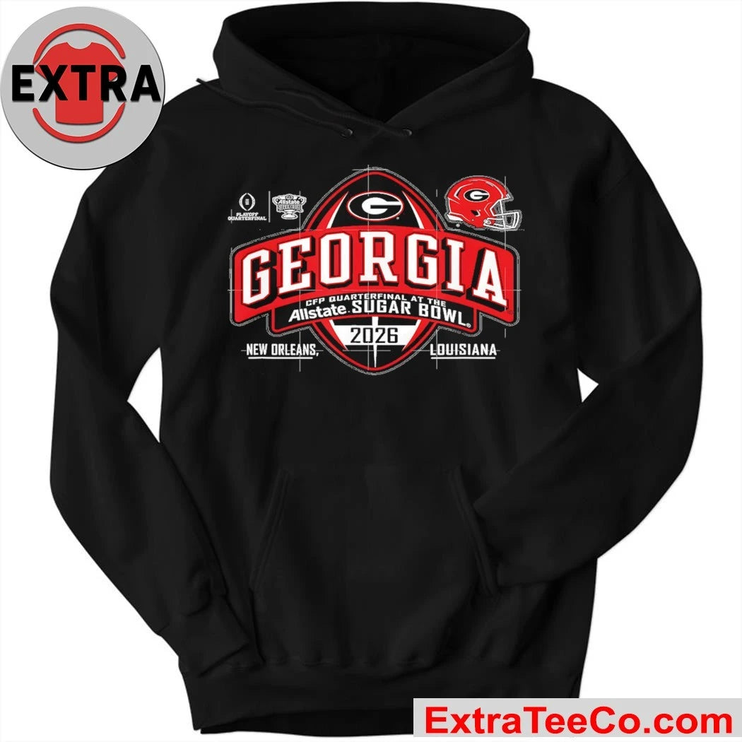 Official Georgia Bulldogs Allstate Sugar Bowl 2026 College Football Quarterfinals, January 1, 2026, at Caesars Superdome in New Orleans, Louisiana Shirt