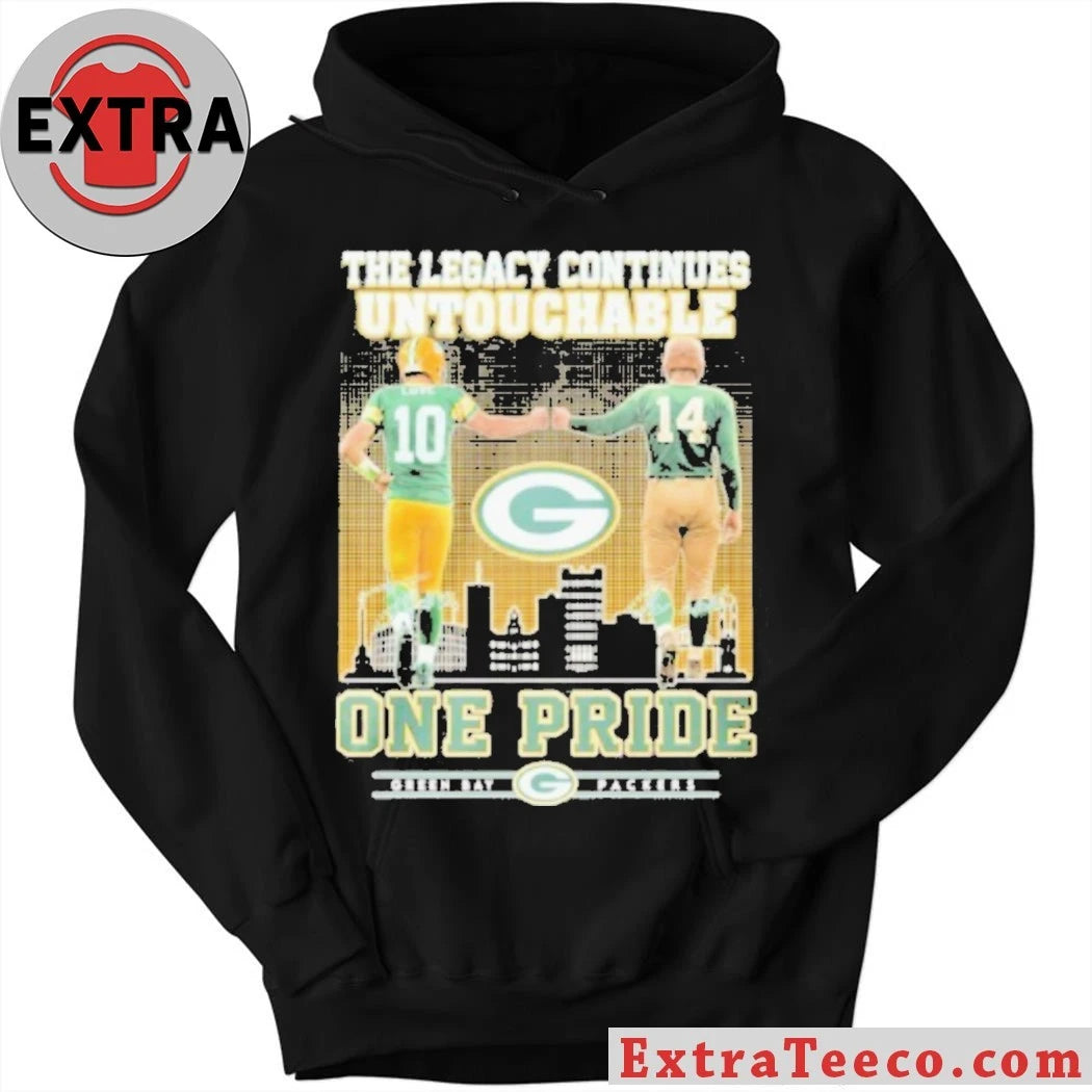 Official Green Bay Packers The Legacy Continues Untouchable One Pride Logo Shirt