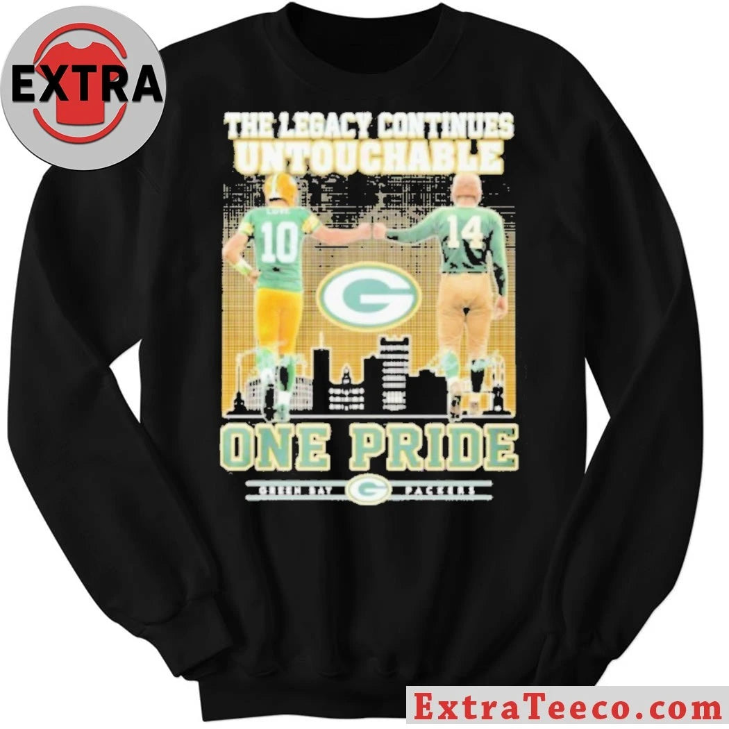 Official Green Bay Packers The Legacy Continues Untouchable One Pride Logo Shirt