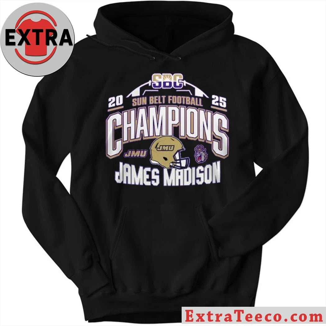 Official James Madison Dukes Sun Belt Championship 2025 Football Shirt