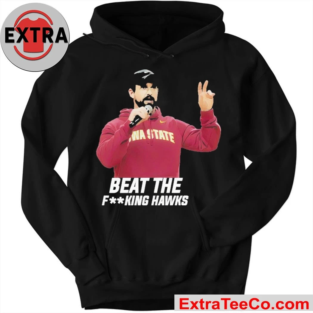 Official Matt Van Winkle Beat The Fking Hawks Iowa State Cyclones head football coach Jimmy Rogers Shirt