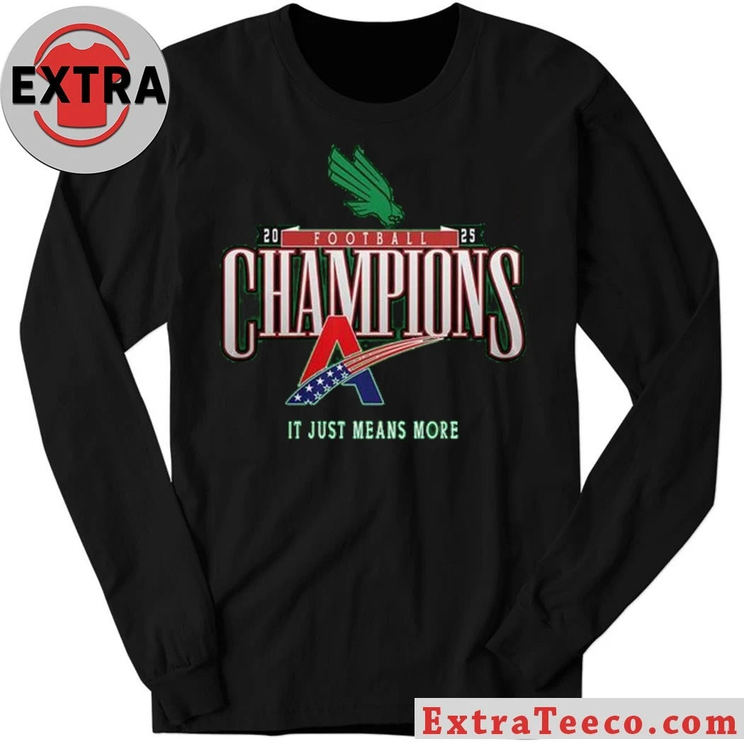 Official North Texas Mean Green American Conference Champions 2025 Football Shirt