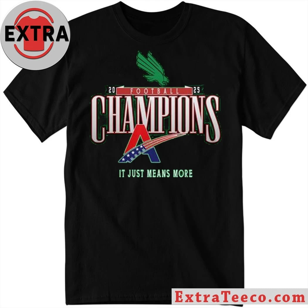 Official North Texas Mean Green American Conference Champions 2025 Football Shirt
