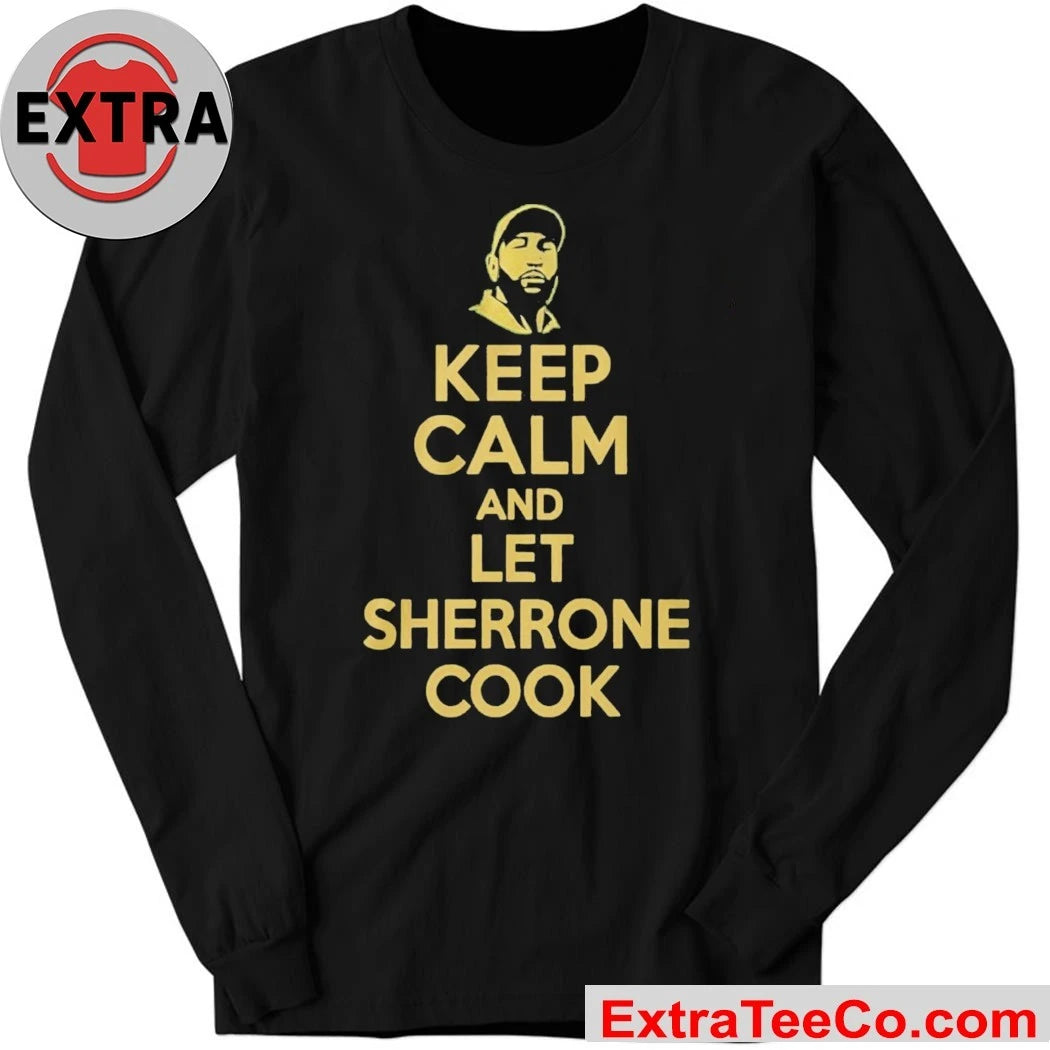Official Sherrone Moore Keep Calm And Let Sherrone Cook Don Thomas Shirt