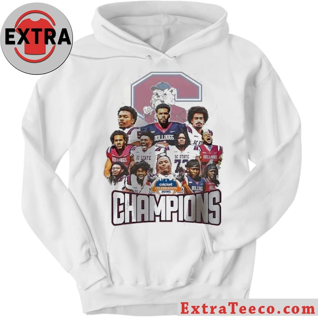 Official South Carolina State Bulldogs 2025 Cricket Celebration Bowl Champions Team Logo Shirt