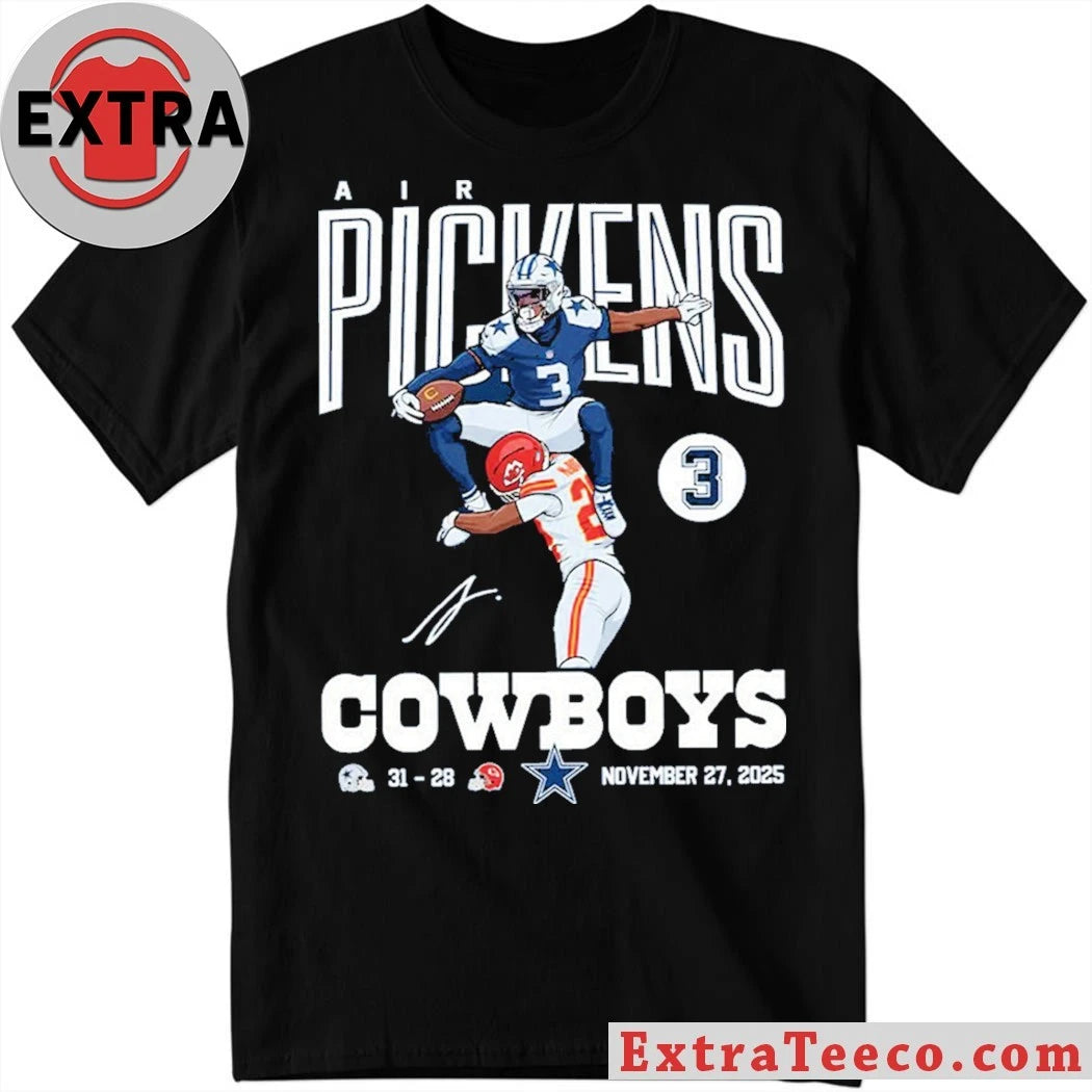 Official T-shirt commemorating a standout moment from the Dallas Cowboys football game 31-28 November 27 2025