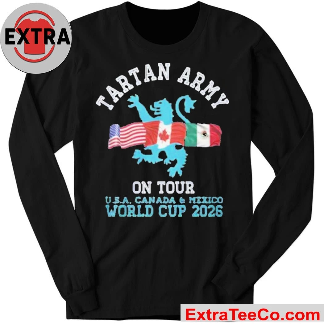 Official Tartan Army On Tour USA Canada And Mexico Scotland World Cup 2026 Unisex T-Shirt