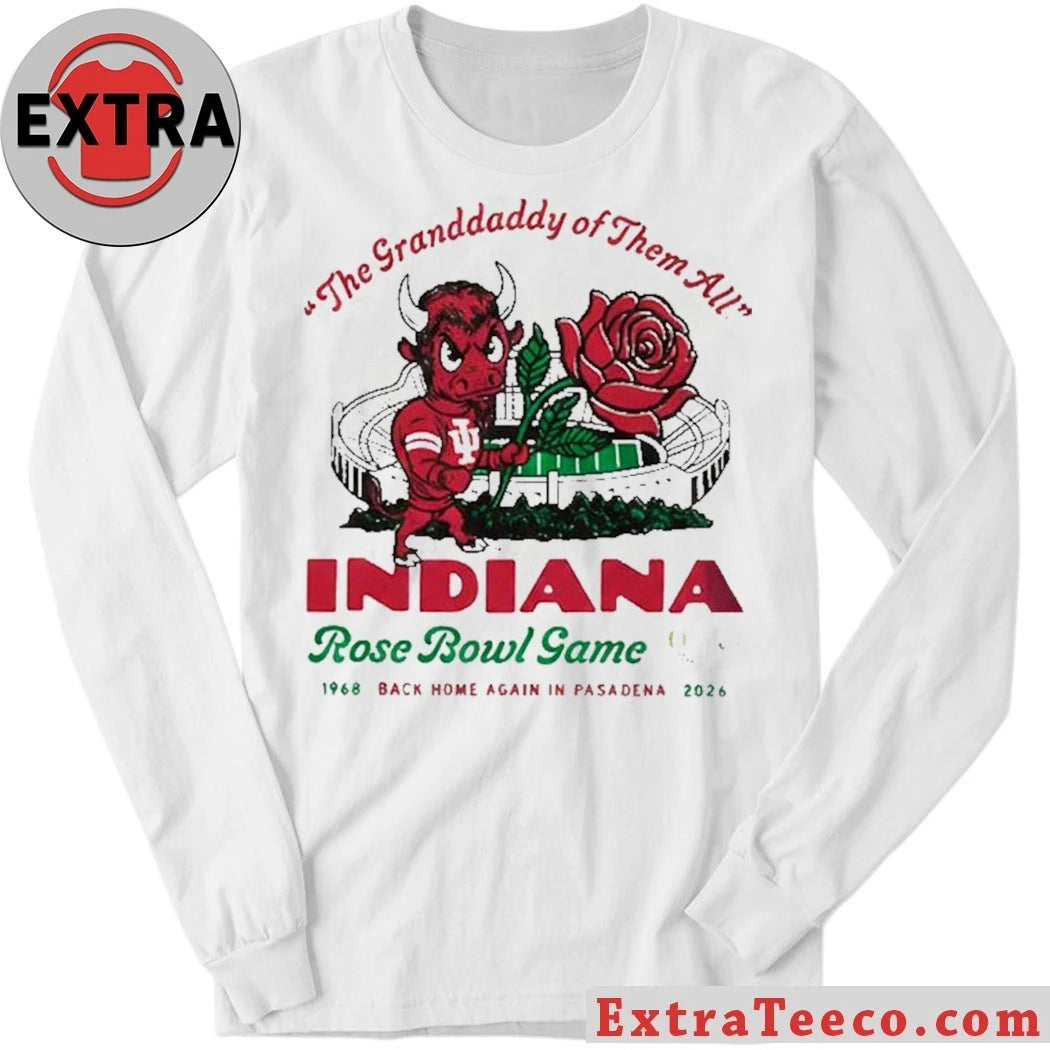 Official The Rose Bowl commemorates the Indiana University Hoosiers football team, alluding to their 1968 game and their anticipated return in 2026 Shirt