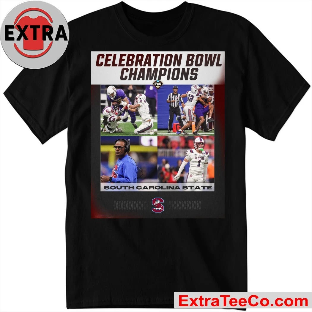Official The South Carolina State Bulldogs won the 2025 Celebration Bowl with a score of 40-38 against the Prairie View A&amp;M Panthers Shirt