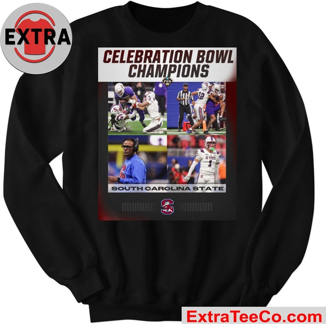 Official The South Carolina State Bulldogs won the 2025 Celebration Bowl with a score of 40-38 against the Prairie View A&amp;M Panthers Shirt