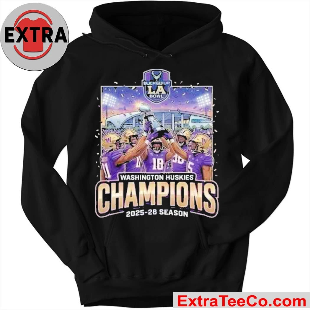 Official The Washington Huskies won the 2025-26 LA Bowl championship with a 38-10 victory over the Boise State Broncos at SoFi Stadium in Inglewood, California Shirt