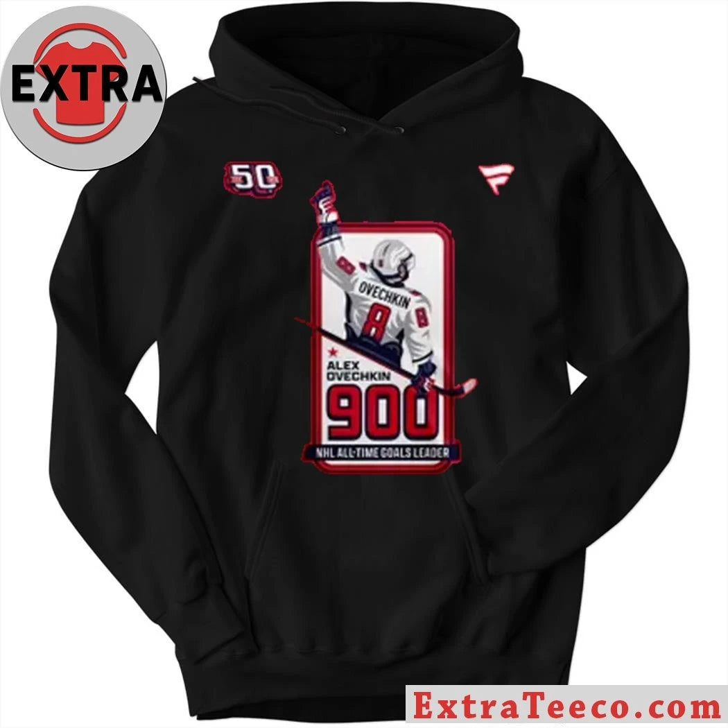 Official Washington Capitals Alexander Ovechkin NHL All-Time Leading Goal Scorer Cross Sticks Shirt