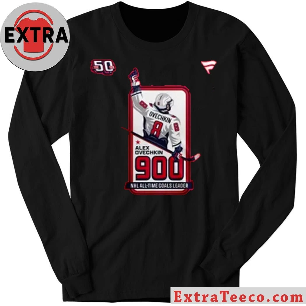 Official Washington Capitals Alexander Ovechkin NHL All-Time Leading Goal Scorer Cross Sticks Shirt