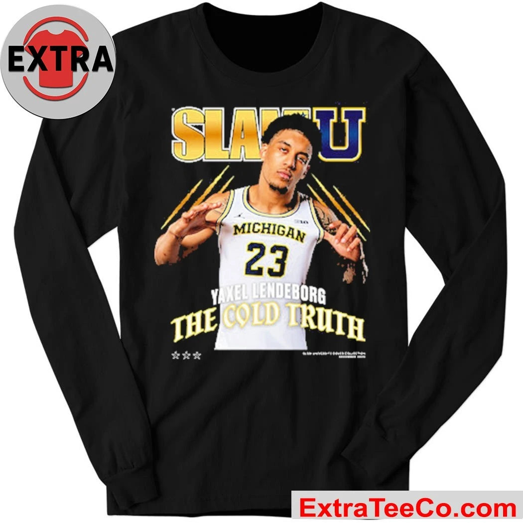 Official Yaxel Lendeborg SLAM Cover Michigan Wolverines Shirt