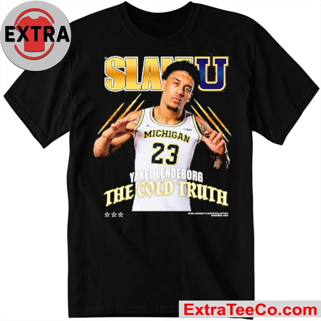 Official Yaxel Lendeborg SLAM Cover Michigan Wolverines Shirt