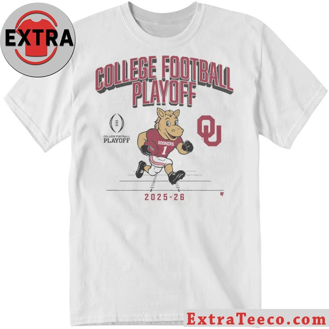 Oklahoma Football 2025 CFP Mascot Shirt Celebrating the Oklahoma Sooners’ qualification for the 2025-26 College Football Playoff (CFP) Tee