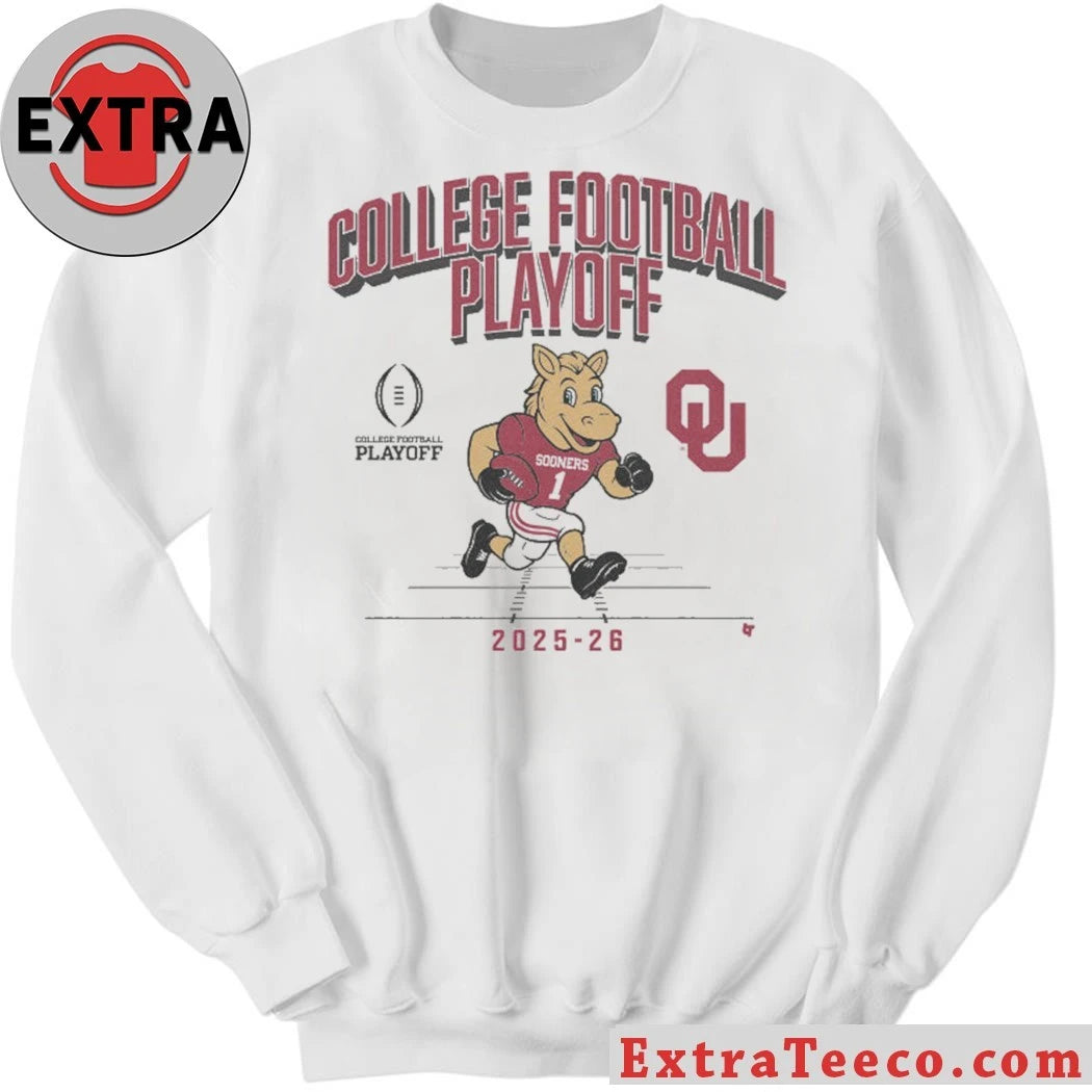 Oklahoma Football 2025 CFP Mascot Shirt Celebrating the Oklahoma Sooners’ qualification for the 2025-26 College Football Playoff (CFP) Tee