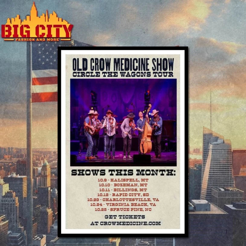 Old Crow Medicine Show October 2025 Poster Shirt