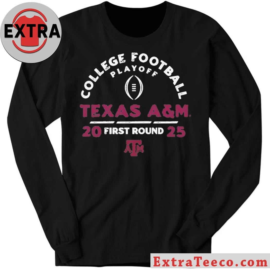 Original College Football Playoff 2025 First Round Texas A&amp;M Aggies Logo Shirt