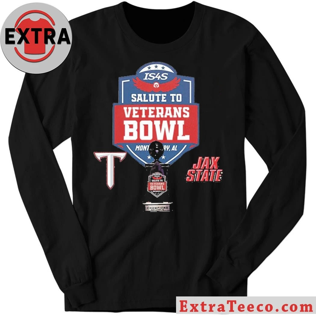 Original IS4S Salute to Veterans Bowl Jacksonville State Gamecocks Versus Troy Trojans Bowl Season College Football 2025 2026 Logo Shirt