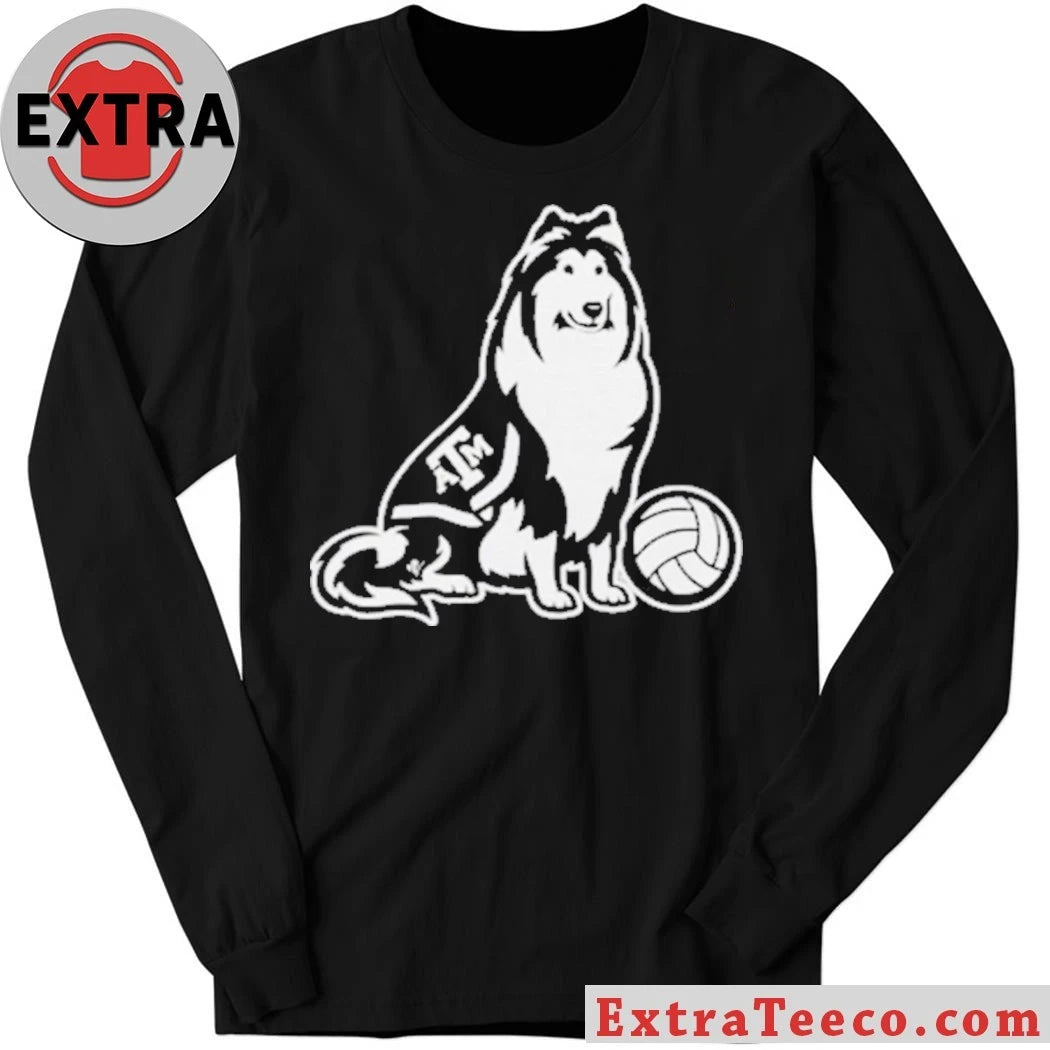 Original Logan Lednicky Texas A&amp;M Aggie Reveille Collie Logo T-Shirt