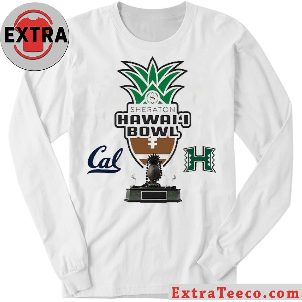 Original Sheraton Hawaii Bowl Hawaii Rainbow Warriors Versus California Golden Bears Bowl Season College Football 2025 2026 Logo Shirt