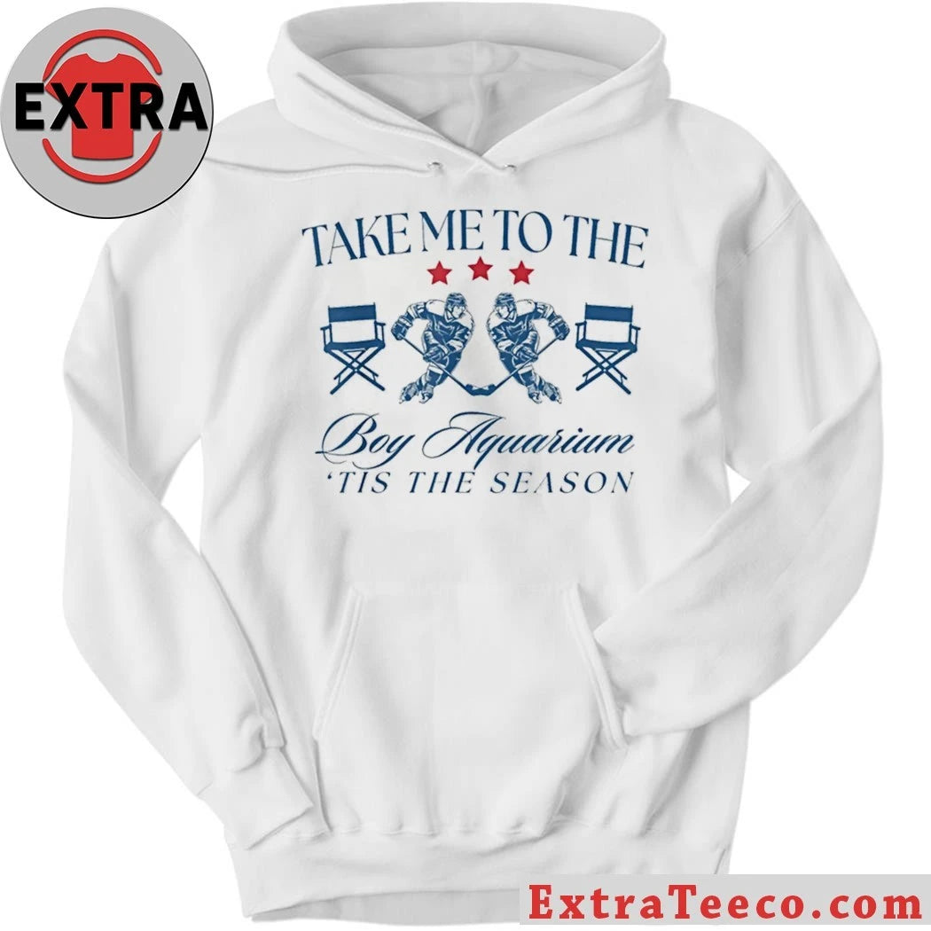 Original Take Me To The Boy Aquarium Tis The Season Hockey Lover Shirt