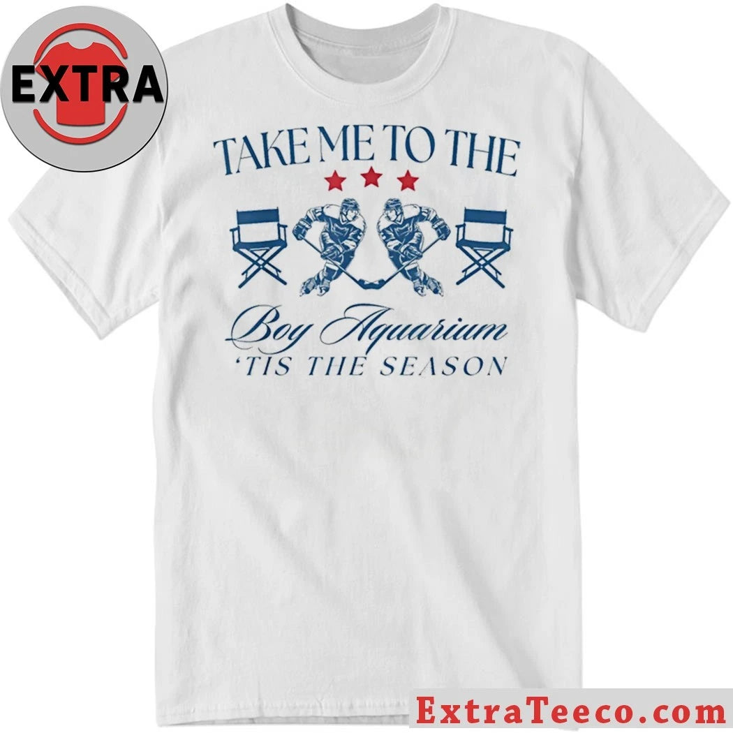 Original Take Me To The Boy Aquarium Tis The Season Hockey Lover Shirt