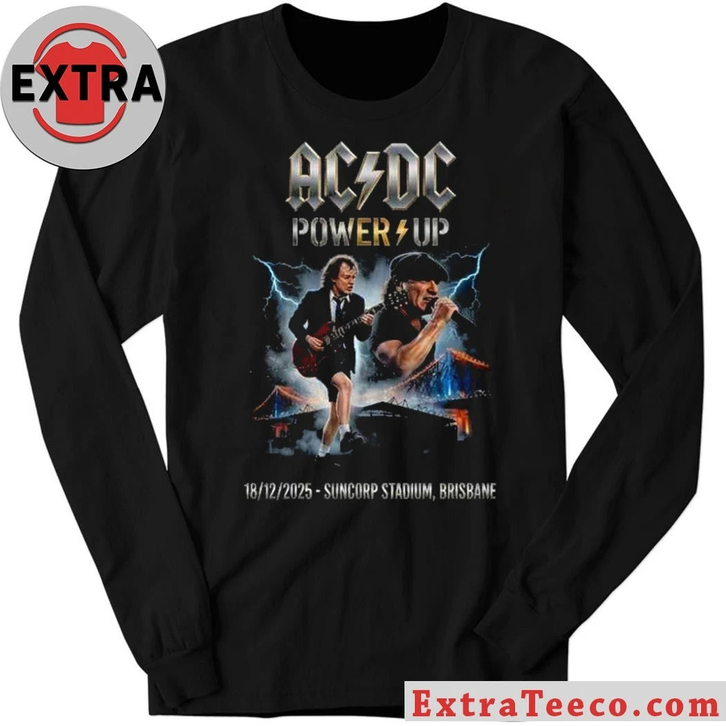 Original The AC DC PWR UP 2025 tour event in Brisbane, Australia a performance by the legendary rock band at Suncorp Stadium on December 14th and 18th, 2025 Shirt