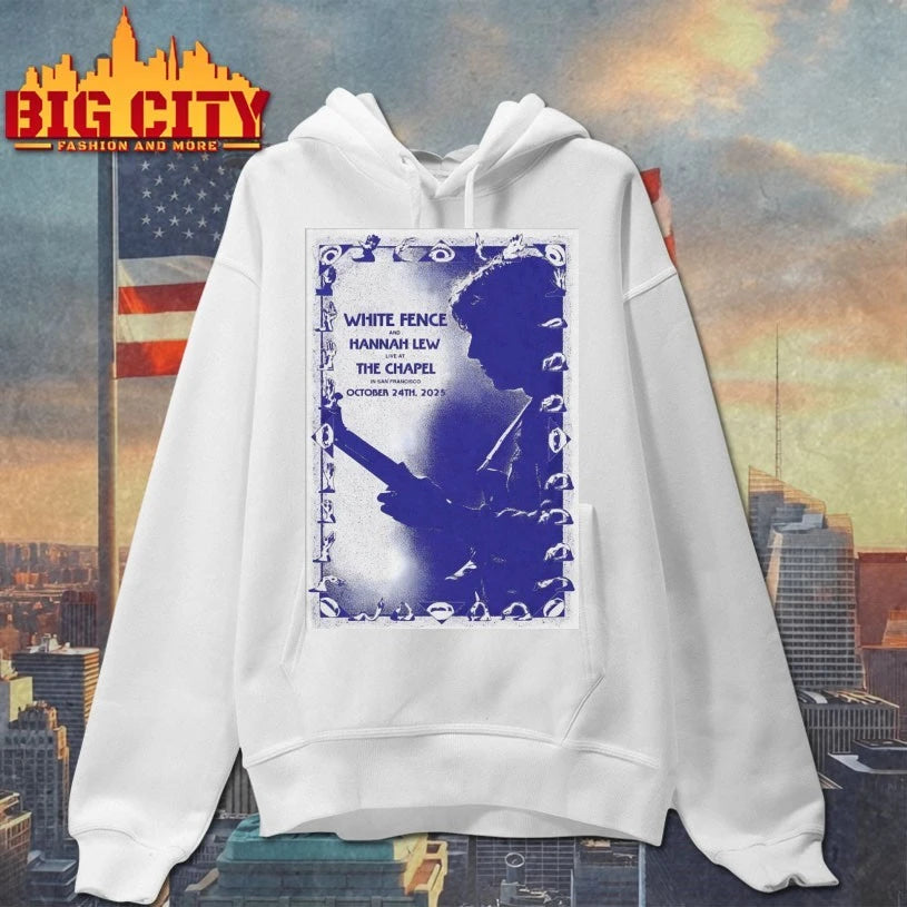 Original White Fence And Hannah Lew Oct 24 2025 San Francisco Tour poster shirt