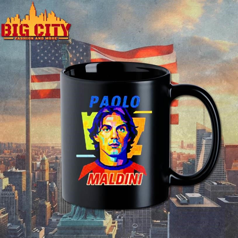 Paolo Maldini AC Milan Football Legend Pop Art Shirt