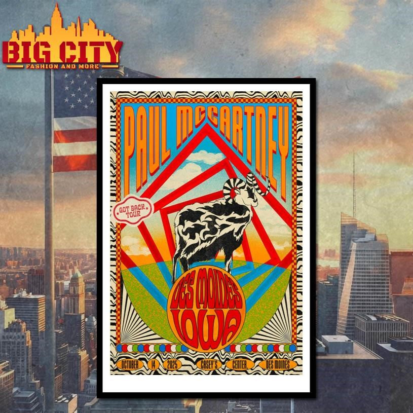 Paul McCartney October 14 2025 Caseys Center Des Moines IA Poster Shirt