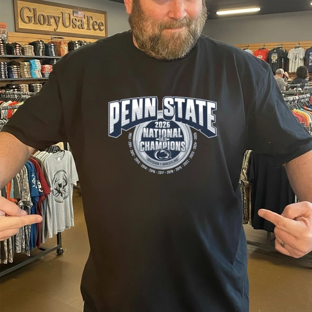 Penn State 2026 Wrestling National Champs Shirt