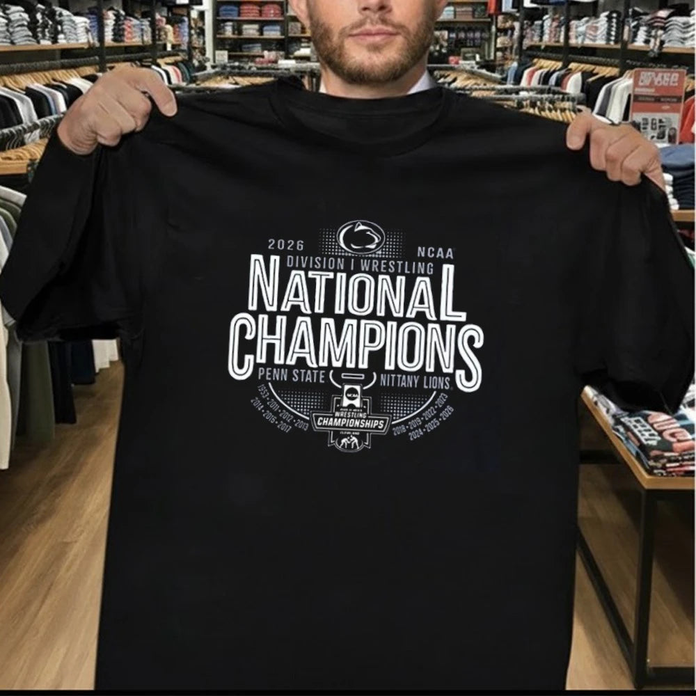 Penn State Nittany Lions 2026 NCAA Wrestling National Champions 14-Time Champion Shirt