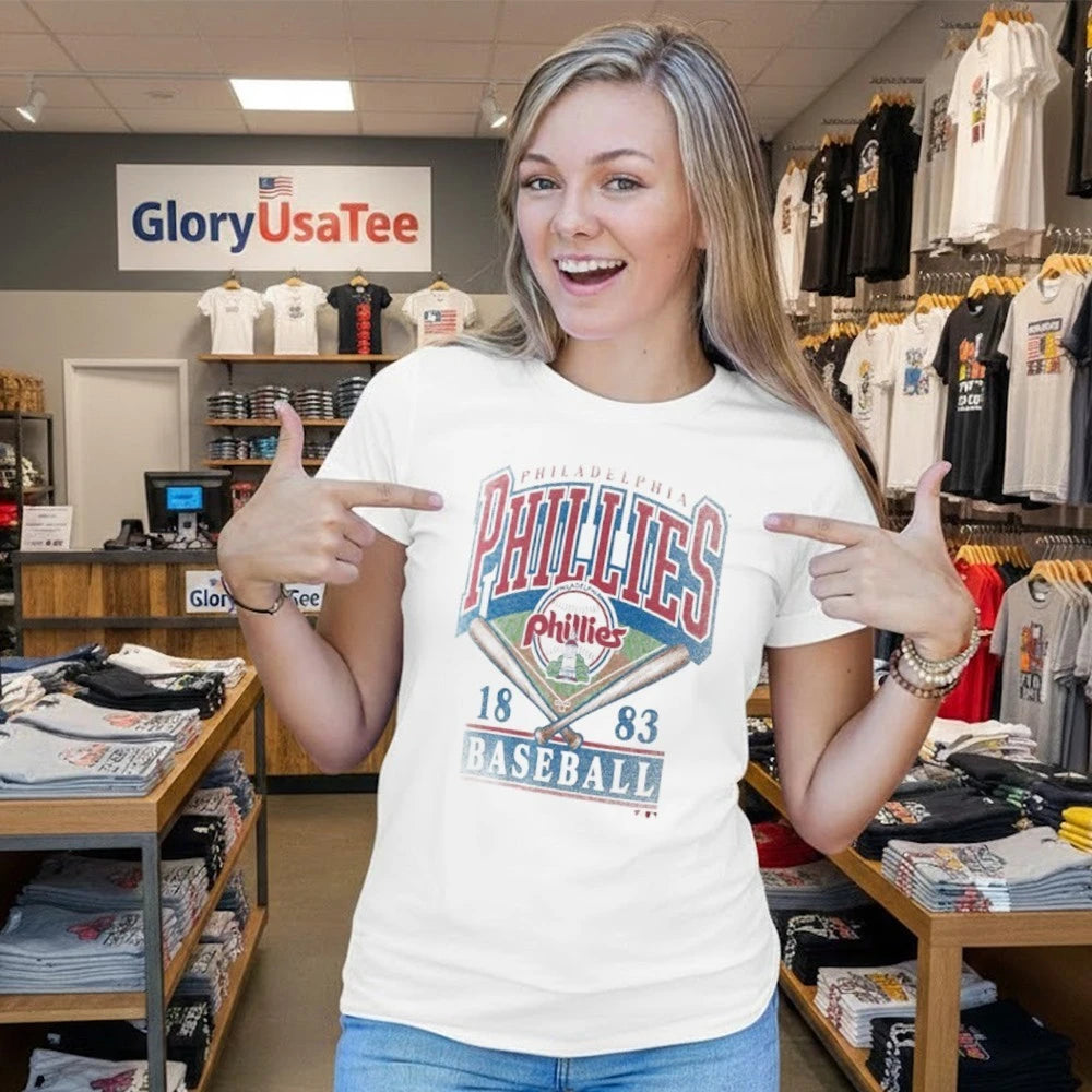 Philadelphia Phillies Profile Big &amp; Tall Screen Print T-Shirt