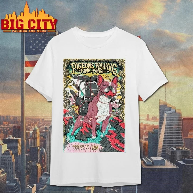 Pigeons Playing Ping Pong Event October 24-25-26 2025 Boston MA Poster shirt
