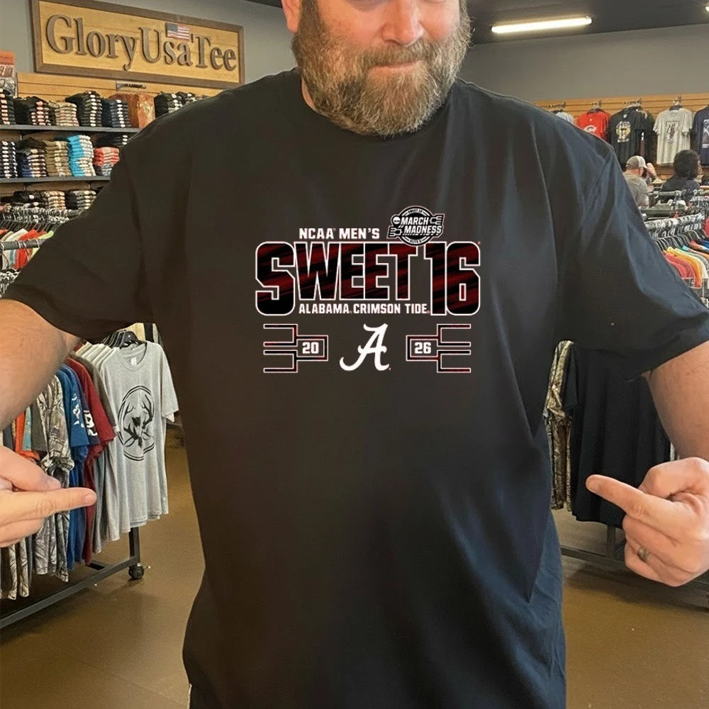 Pre-Order Now – 2026 Alabama Men’s Basketball Sweet 16 T-Shirt