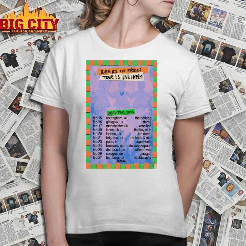 Premium Bears In Trees Tour UK EU 2026 Poster Shirts