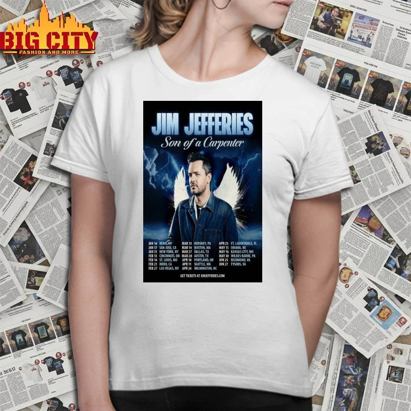 Premium Jim Jefferies Son Of A Carpenter Tour 2026 Poster Shirts