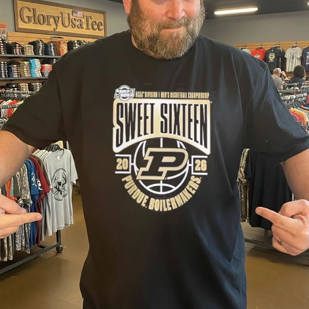 Purdue Boilermakers 2026 NCAA Men’s Basketball Tournament March Madness Sweet 16 T-Shirt