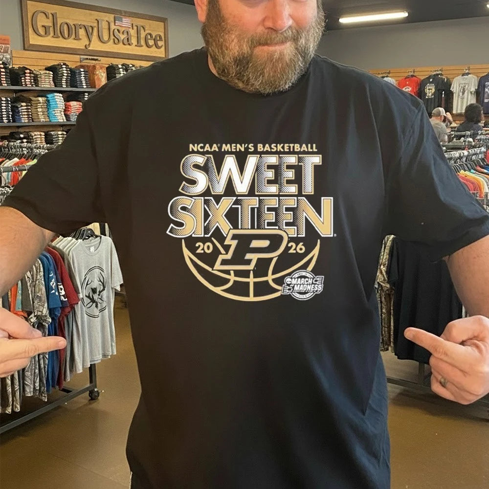 Purdue Boilermakers Men’s Basketball 2026 NCAA March Madness Sweet 16 T-Shirt