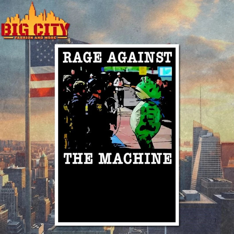 Rage Against The Machine Portland Frog Cartoon Shirt